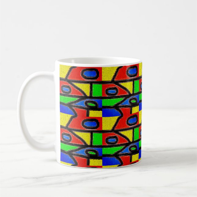 Painting La Rambla Barcelona Coffee Mug (Left)