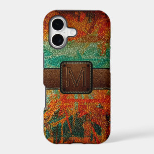 painting leather look brown tag