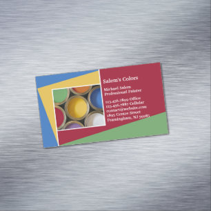 Painting Magnetic Business Card