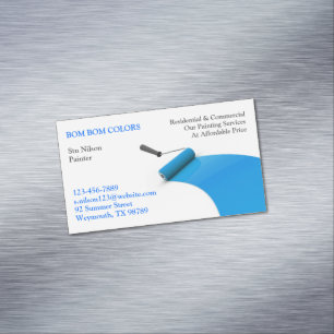 Painting Magnetic Business Card