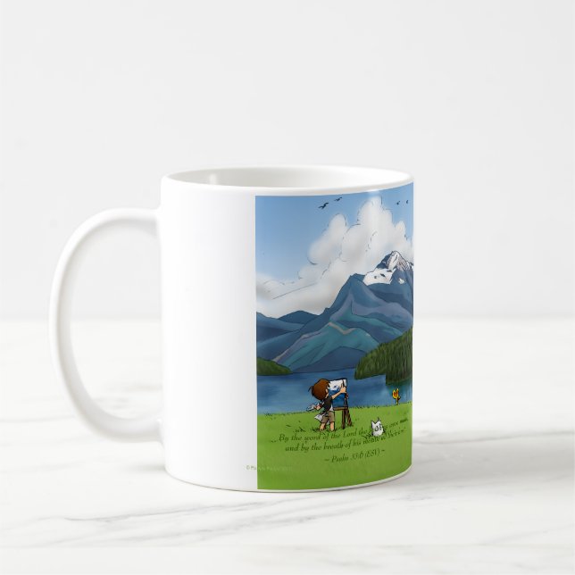 Painting Mountains Mug (Left)