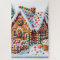 Painting of a Colourful Candy Gingerbread House