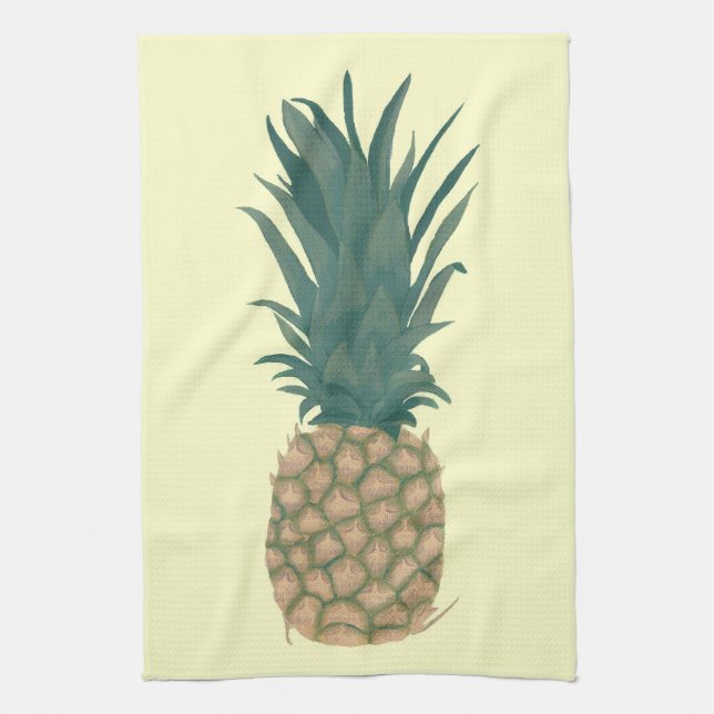 Painting of a fresh Pineapple Kitchen Towels (Vertical)