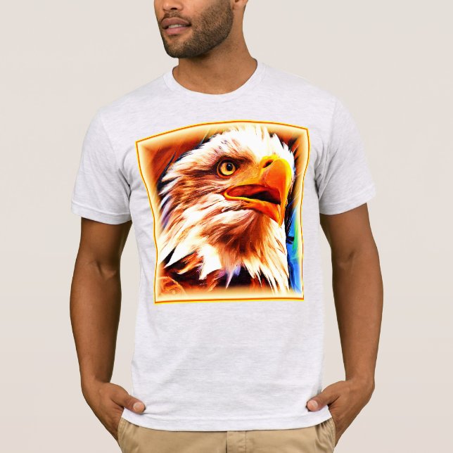 Painting of a Stunning Eagles Face. Buy Now T-Shirt (Front)