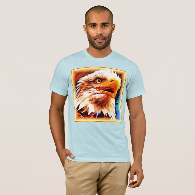 Painting of a Stunning Eagles Face. Buy Now T-Shirt (Front Full)
