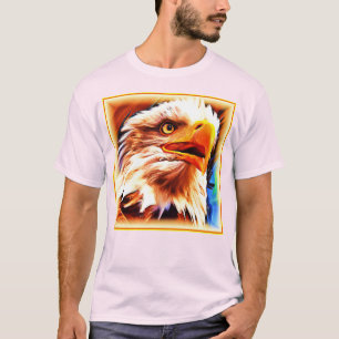 Painting of a Stunning Eagles Face. Buy Now T-Shirt