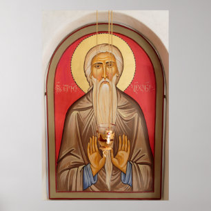Painting Of An Elderly Saint Poster