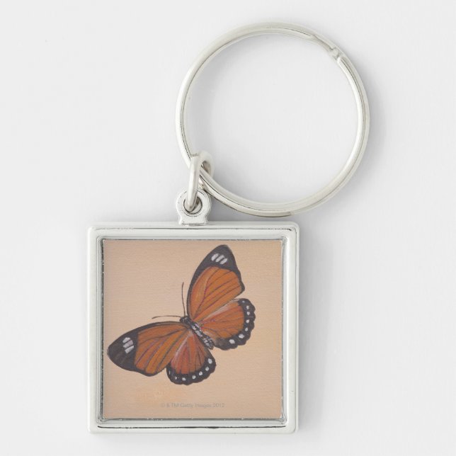 Painting of butterfly key ring (Front)