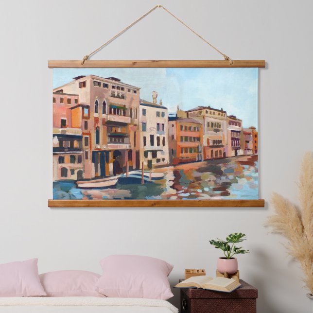 Painting of Canal Grande, Venice, Italy Hanging Tapestry (Bedroom)