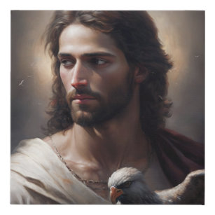 painting of Christ Faux Canvas Print