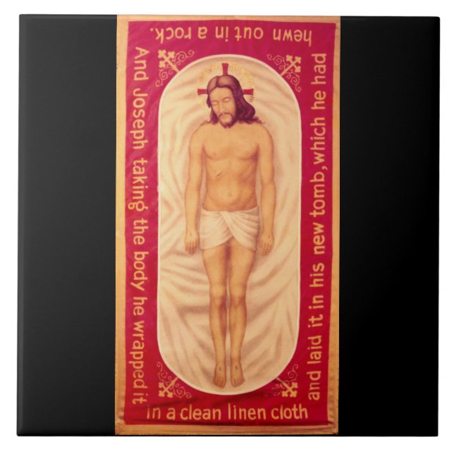 Painting of Christ Fine Art Tile (Front)