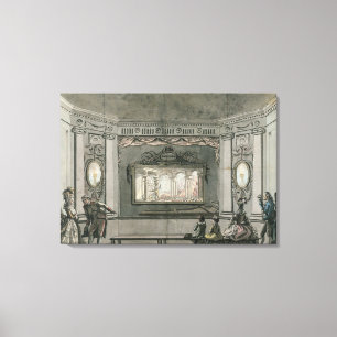 Painting of de Loutherbourg's Eido Phusikon showin Canvas Print