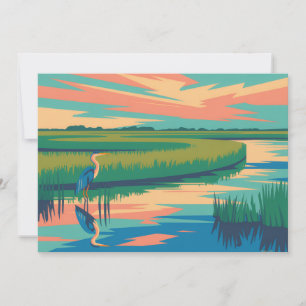 Painting of Everglades National Park Holiday Card