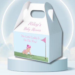 Painting Of Golf Baby Girl Sweet Caddy Baby Shower Favour Box