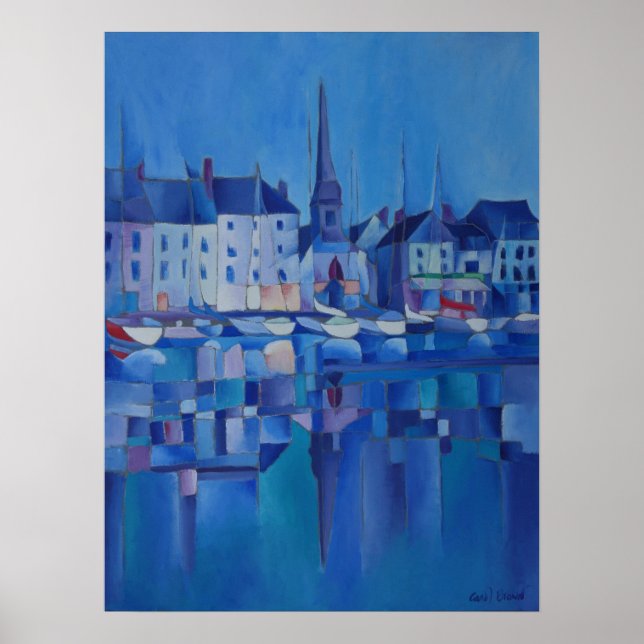 Painting of Honfleur - Normandy, France Poster (Front)