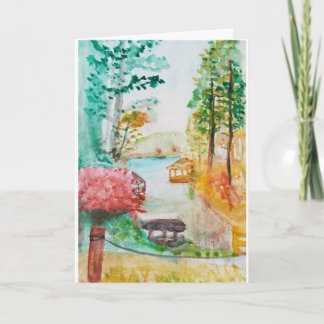 Painting of Lake Spivey Card