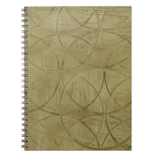 Painting of Linked Circles by Jennifer Goldberger Spiral Notebook