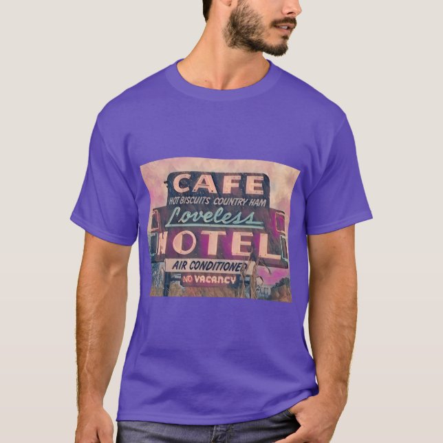 Painting of neon sign at Loveless Cafe T-Shirt (Front)