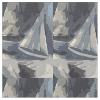 Painting of sailboat fabric