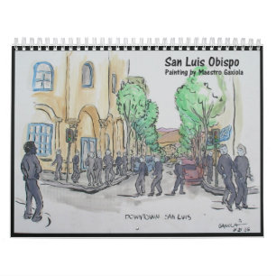 Painting of San Luis Obispo Calendar