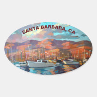 Painting of Santa Barbara Marina