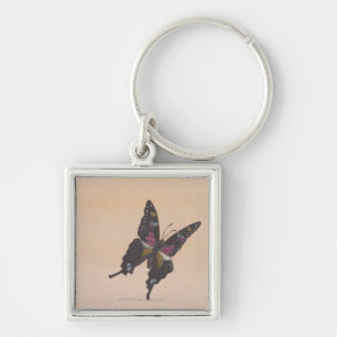 Painting of swallowtail butterfly key ring