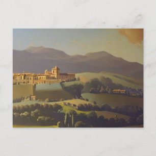 Painting of Tuscany Italy  Postcard