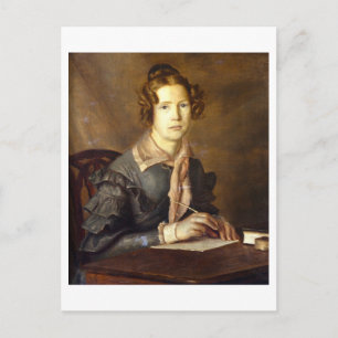Painting of Woman Writing Postcard