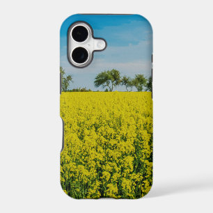 Painting of yellow flowers field