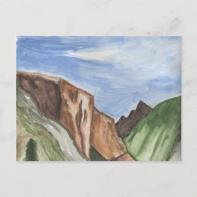 Painting of Yosemite Valley Postcard (Front)