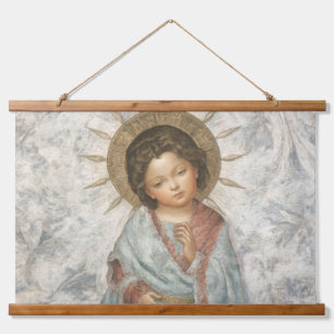 Painting of Young Saviour Jesus Hanging Tapestry