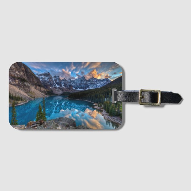 Painting on Moraine Luggage Tag (Front Horizontal)