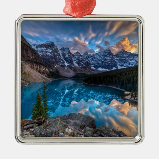 Painting on Moraine Metal Tree Decoration (Front)