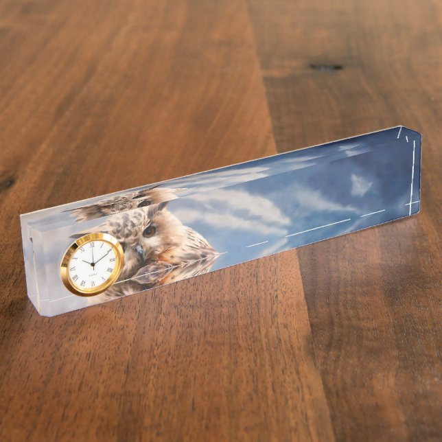 Painting Owl Nameplate (Side)