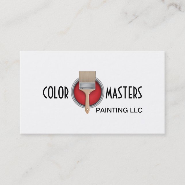 Painting Painter Construction Business Card (Front)