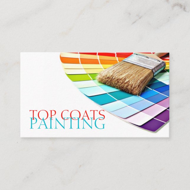 Painting, Painter, Construction, Design Business Card (Front)