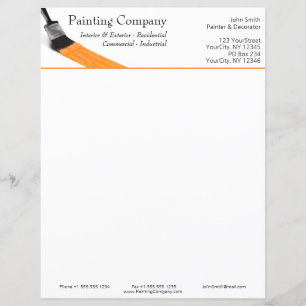 Painting Painter Service Company Brush Orange