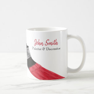 Painting Painter Service Company Brush Red Coffee Mug