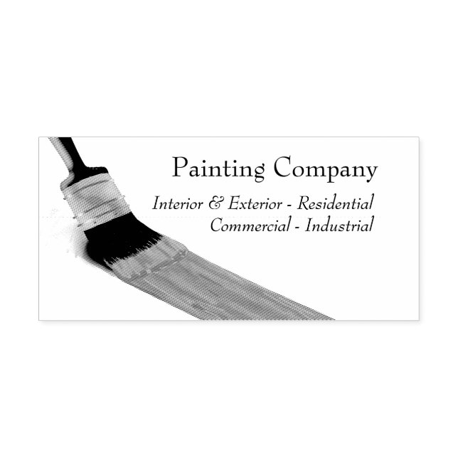 Painting Painter Service Company Brush Rubber Stamp (Imprint)