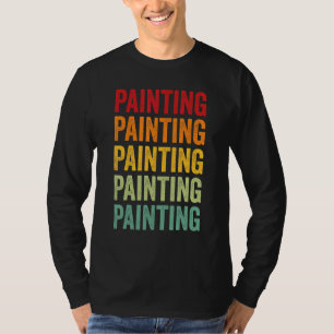 Painting Painting Hobbyist Rainbow Design T-Shirt