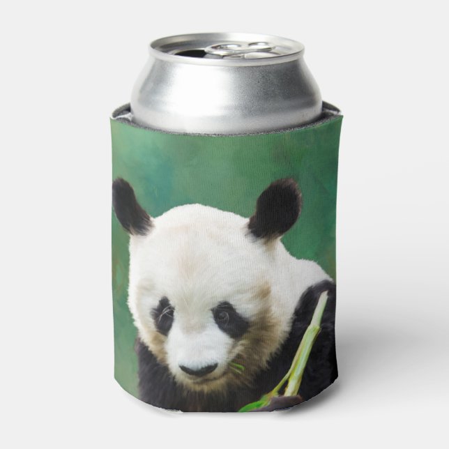 Painting Panda Bear Long Hui Can Cooler (Can Front)