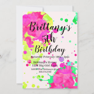 Painting Party Invitation, Art Party, Invitation