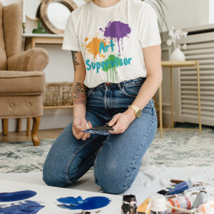 Painting Party Kids Birthday Art Supervisor T-Shirt