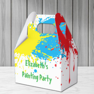 Painting Party Kids Birthday Favour Box