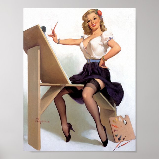 Painting Pin Up Poster (Front)