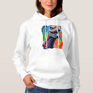 Painting Portrait Of A Tyrannosaurus Rex T-Rex Hoodie