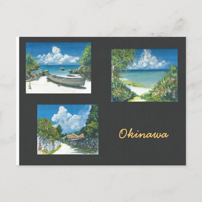 Painting Postcard Okinawa (Front)