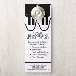 Painting Remodeling Electrician Business Door Hang Hanger