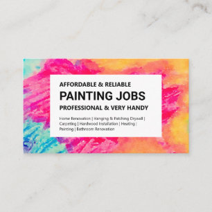 Painting Service / Job business card