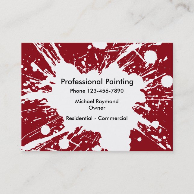 Painting Services Business Card (Front)